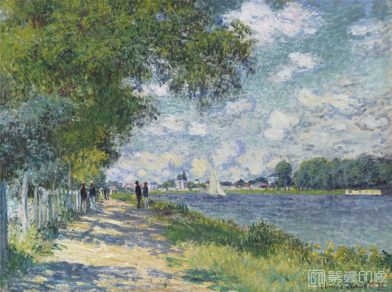 法国]克劳德·莫奈(Claude Monet)作品-LA SEINE A ARGENTEUI-油画作品 