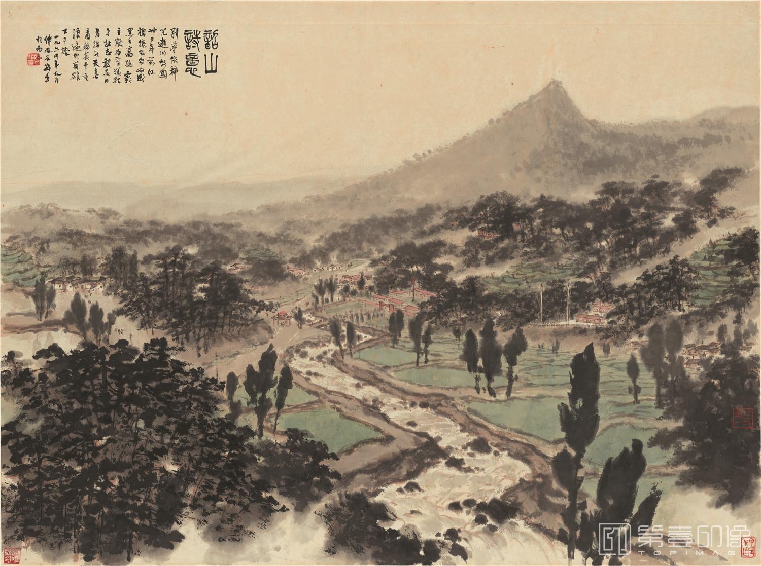 国画-瑶山诗意图 纸本