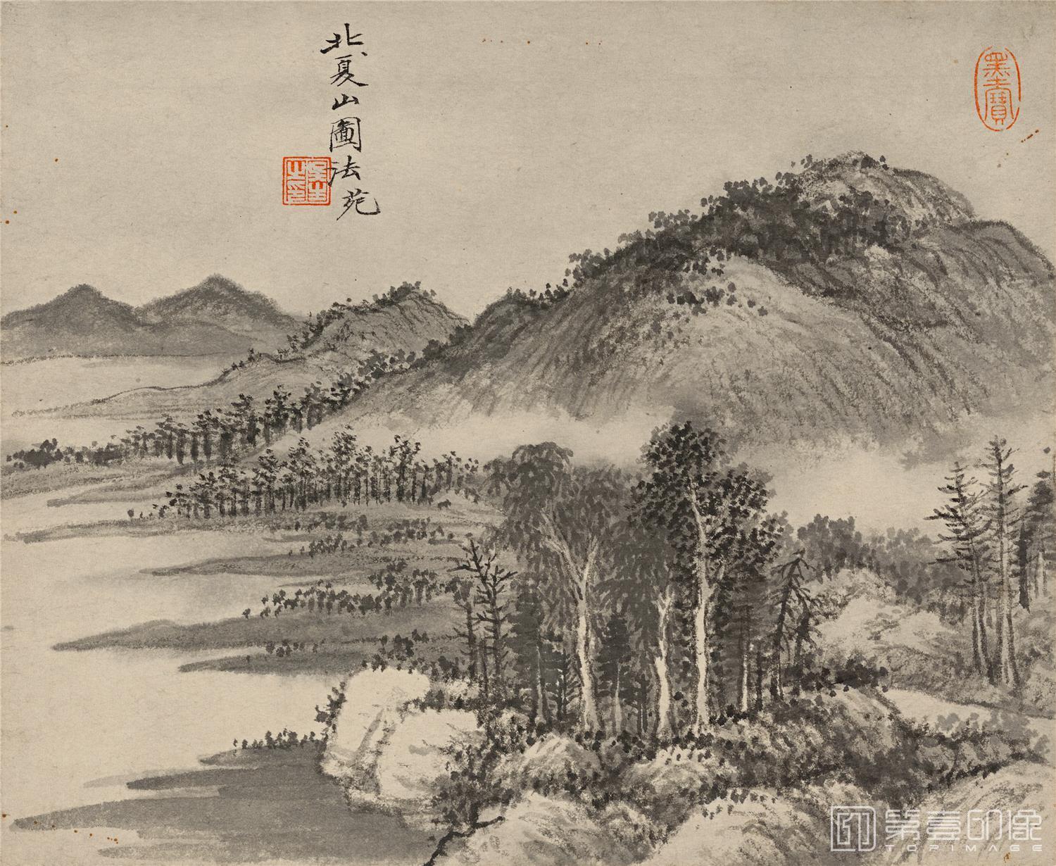国画--北夏山图法苑-228x278