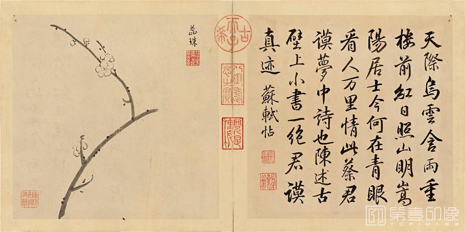国画-竹兰松梅册页-009
