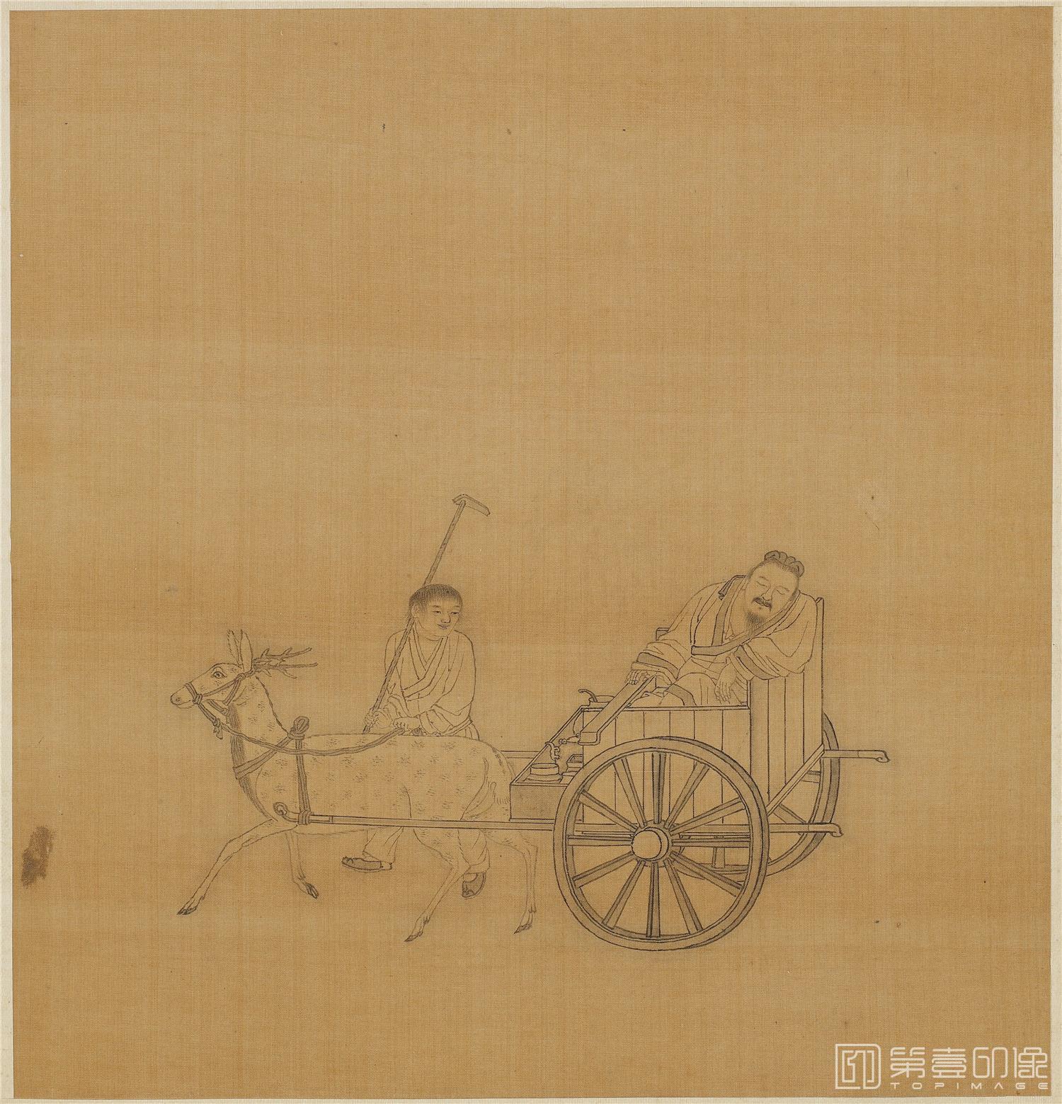 国画-白描人物故事图册24帧绢本-018-21.5x20.5