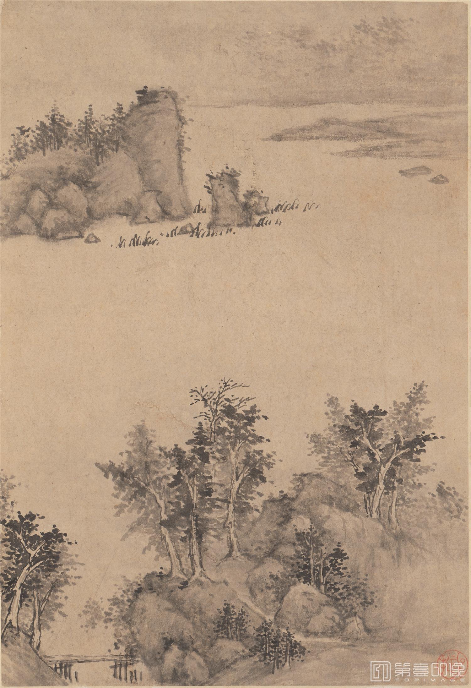 国画-山水册页-纸本-001-23X33.5cmX6