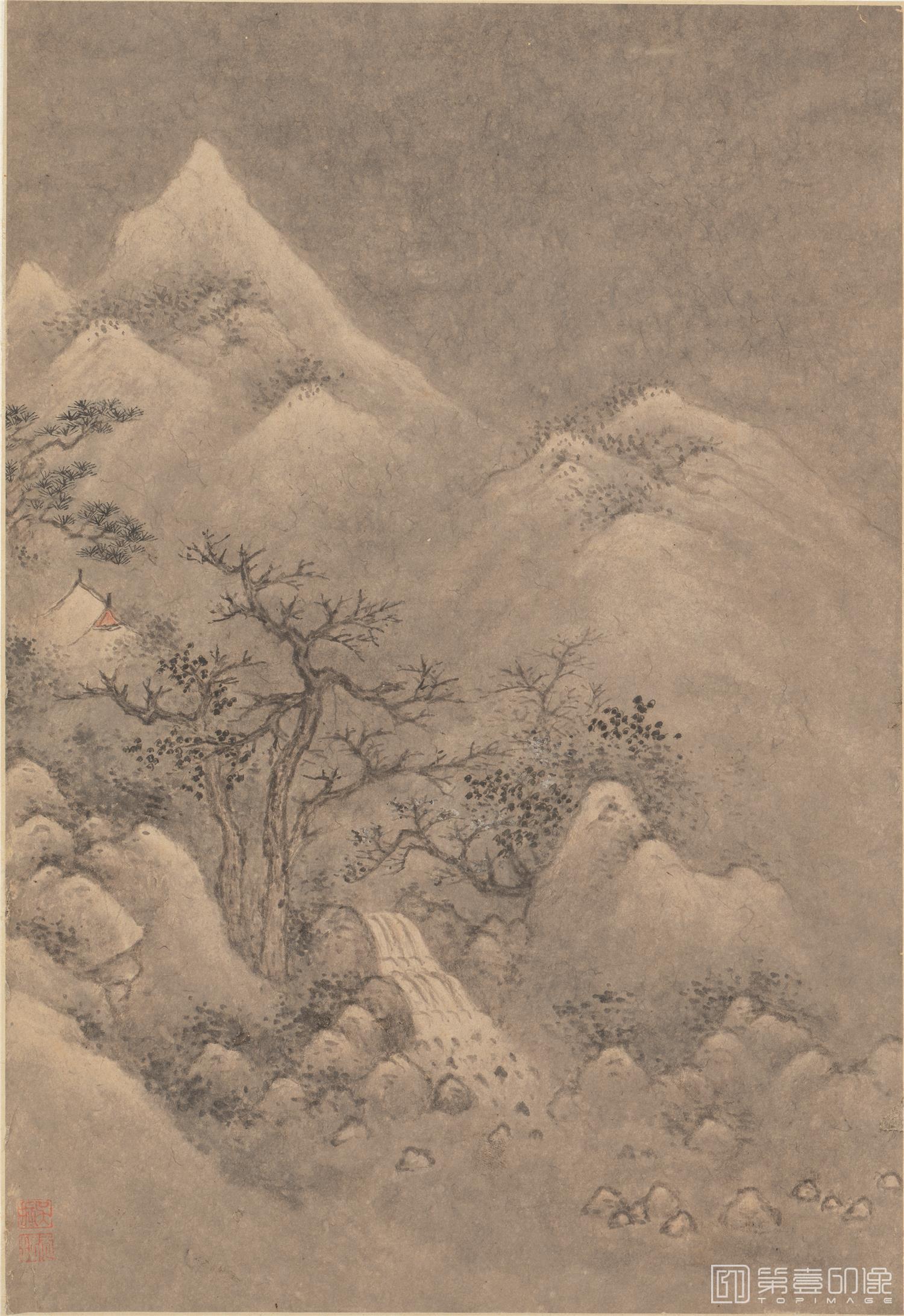 国画-山水册页-纸本-002-23X33.5cmX6