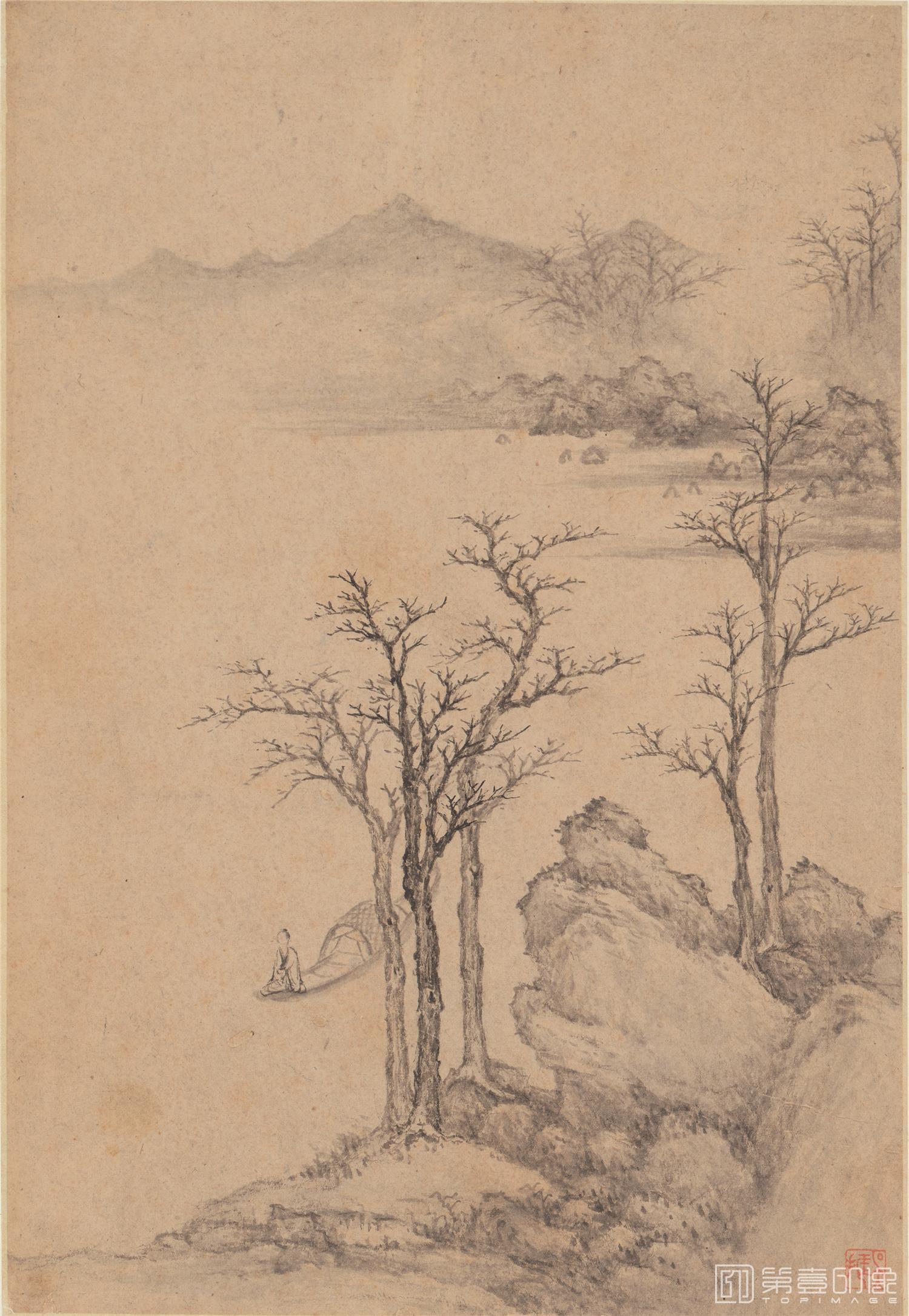 国画-山水册页-纸本-005-23X33.5cmX6
