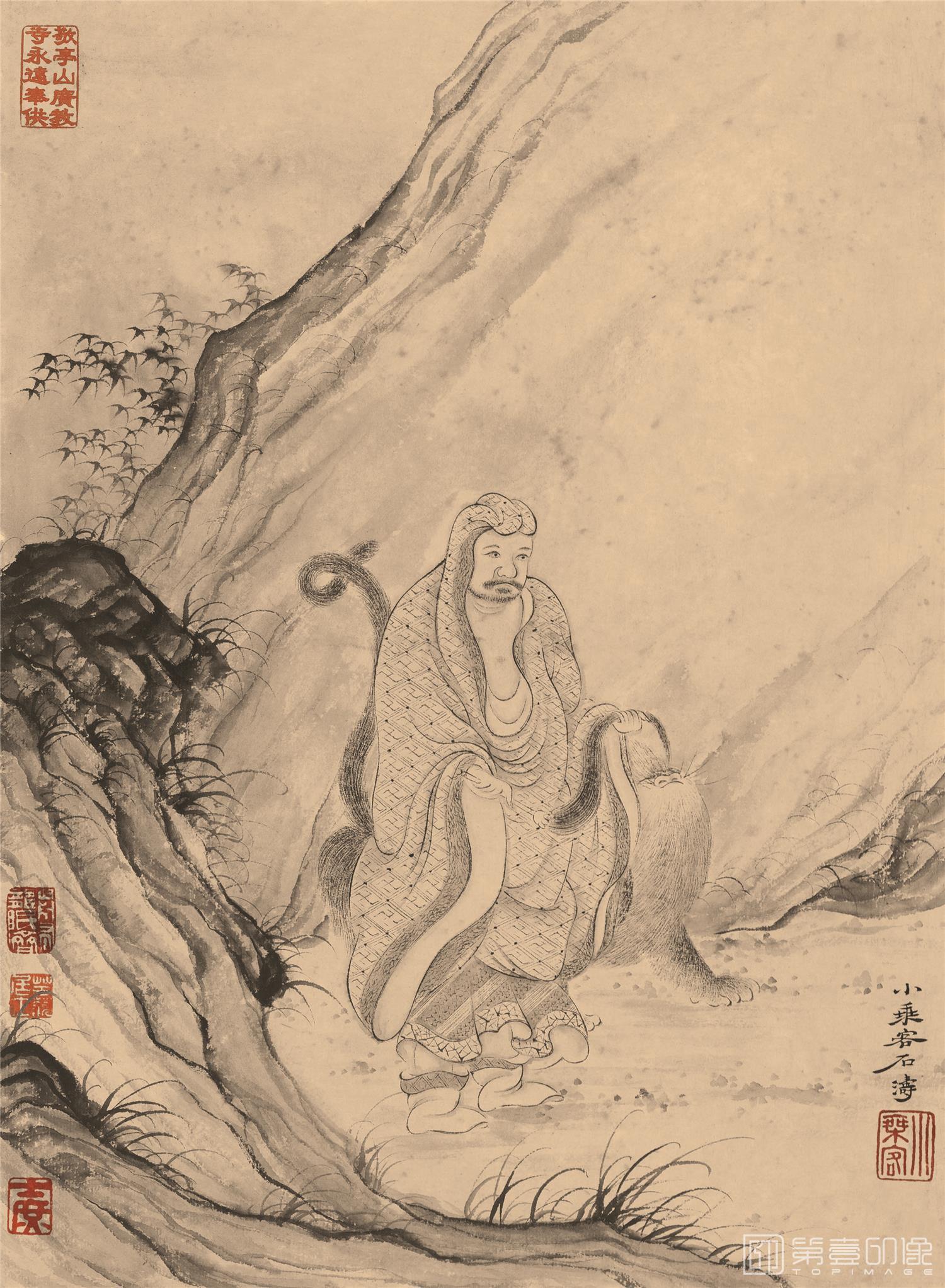 国画-百开罗汉册-024