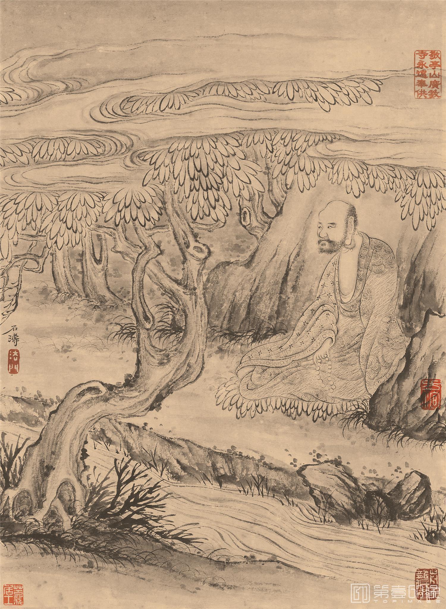 国画-百开罗汉册-084