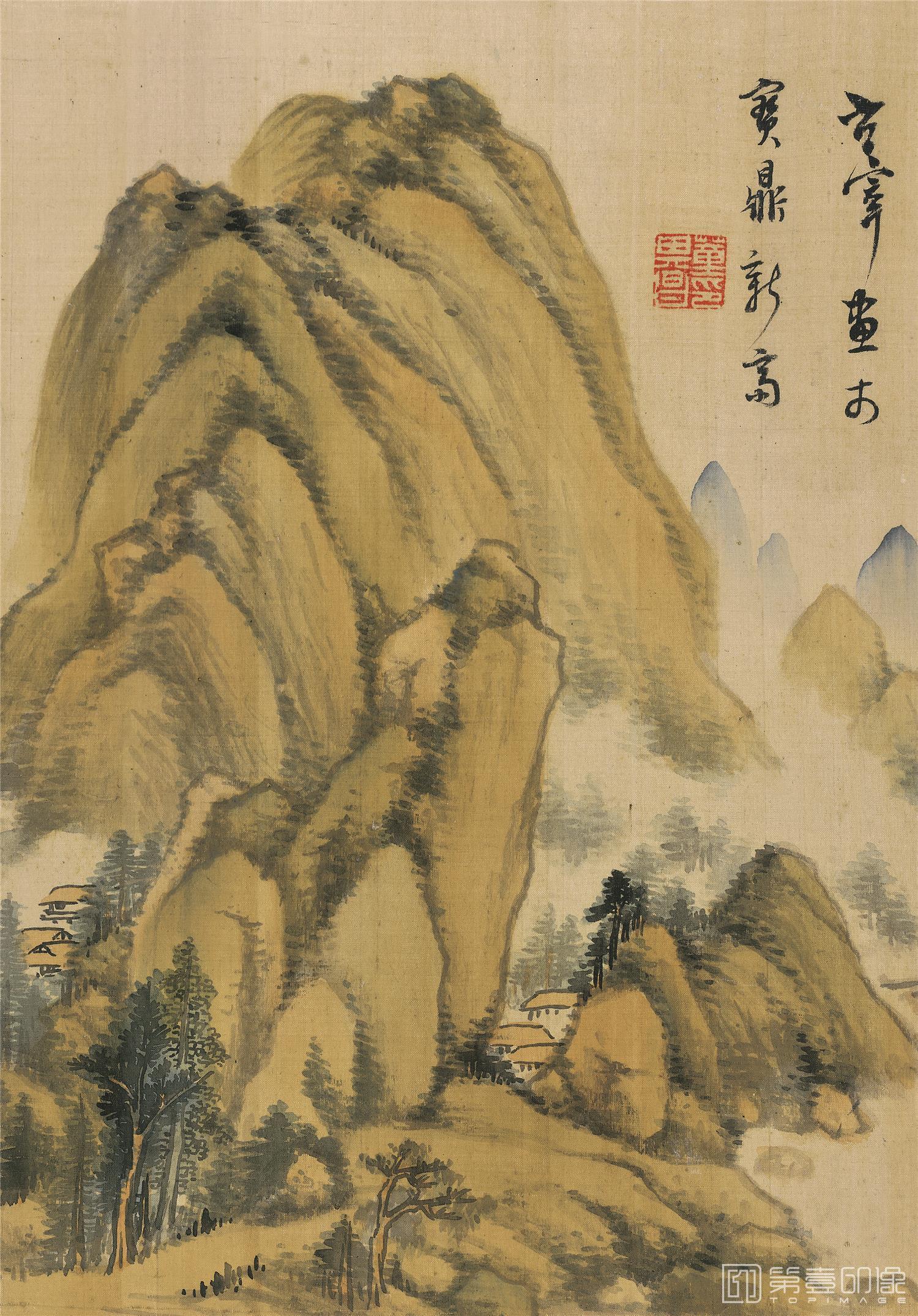 国画-山水十开-绢本-005