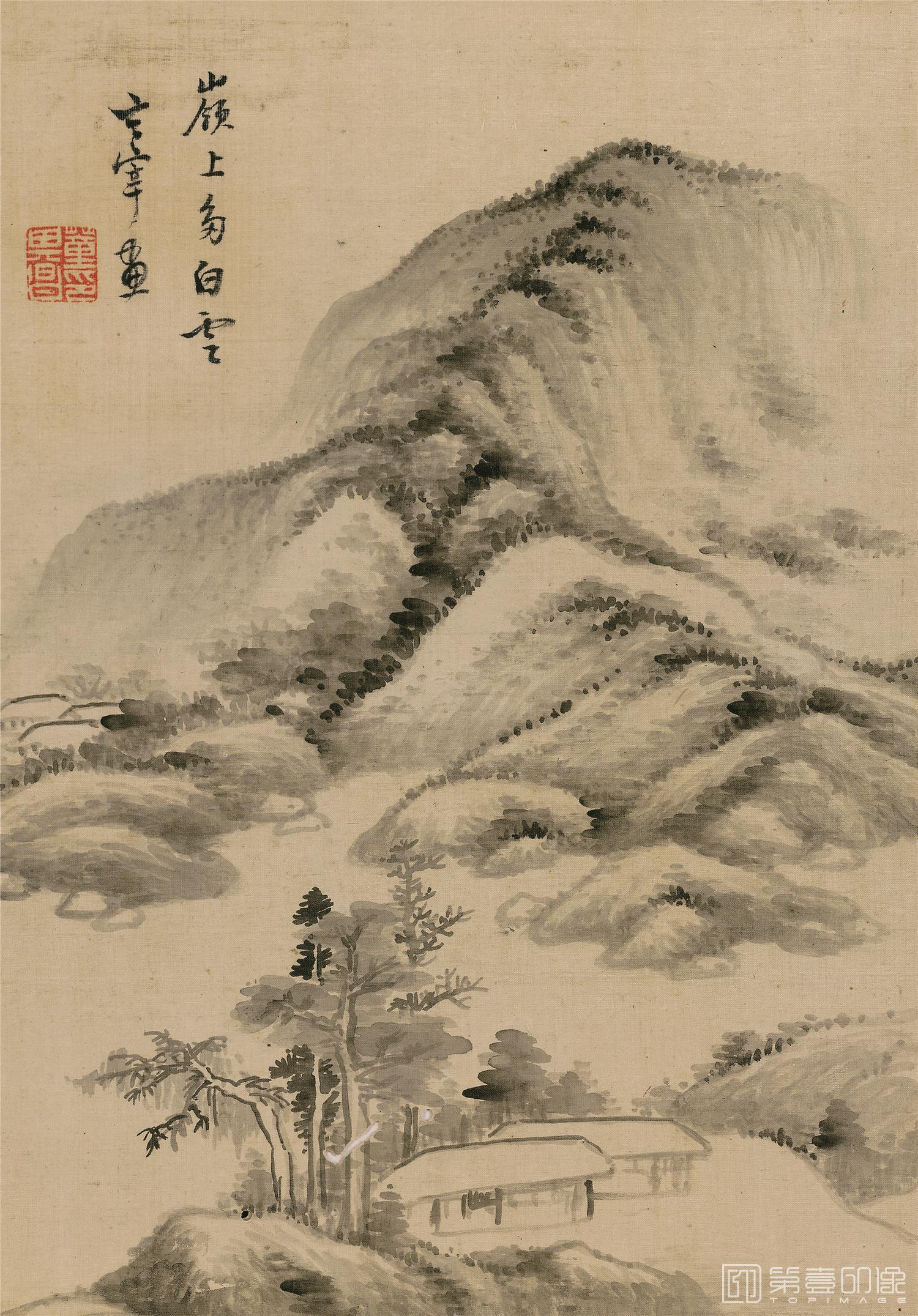 国画-山水十开-绢本-010