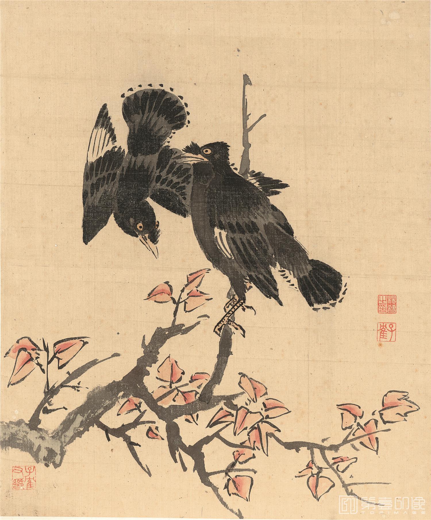 国画-花鸟十二开-册页-002