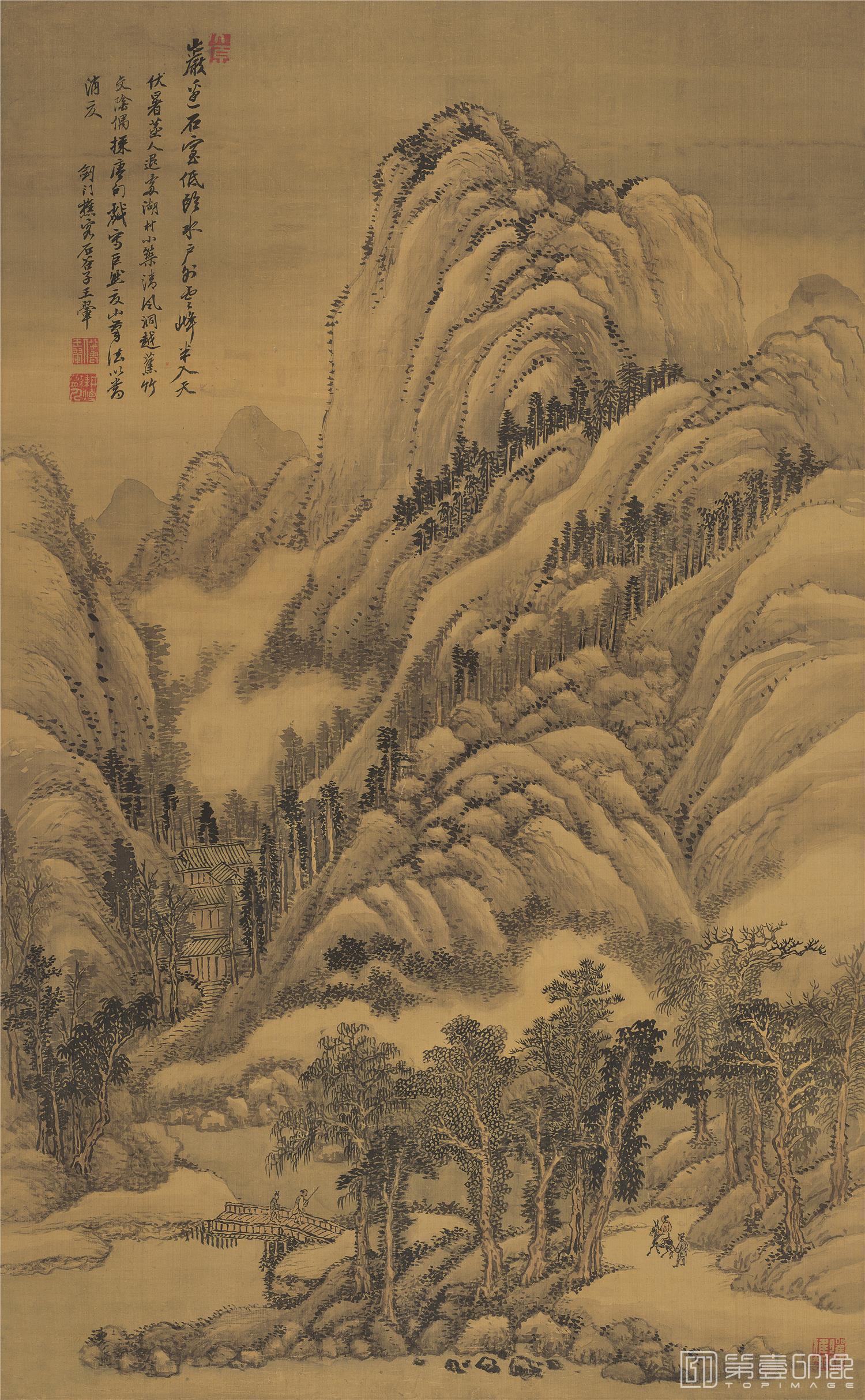 国画-仿古四季山水-册页-002