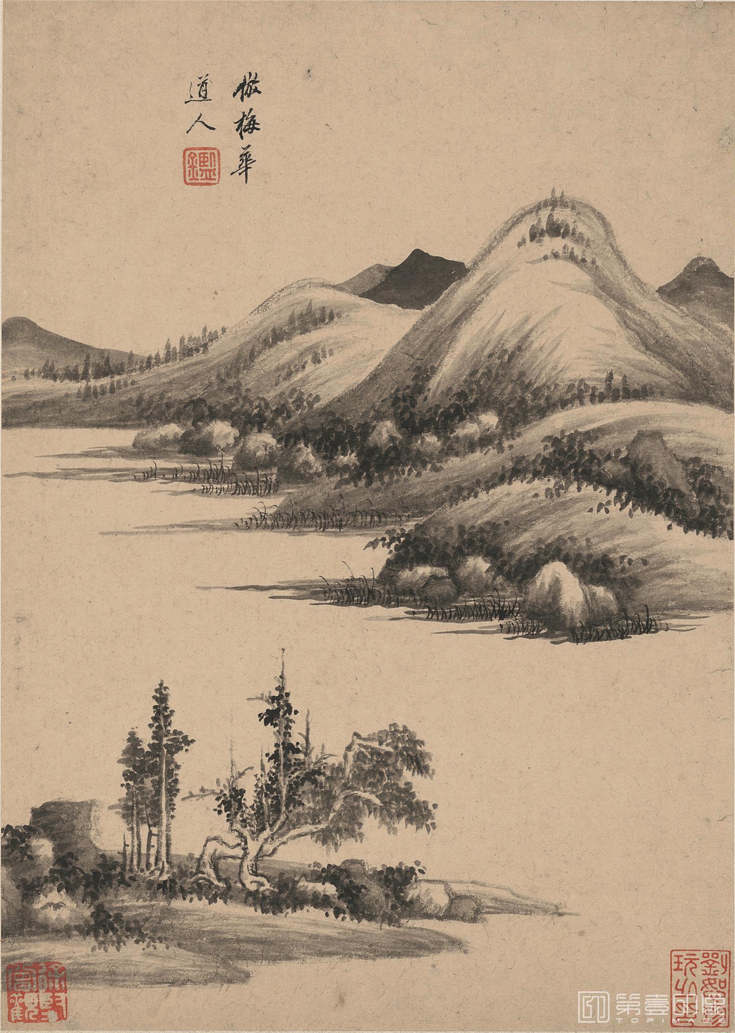 国画-仿古山水二十开-012