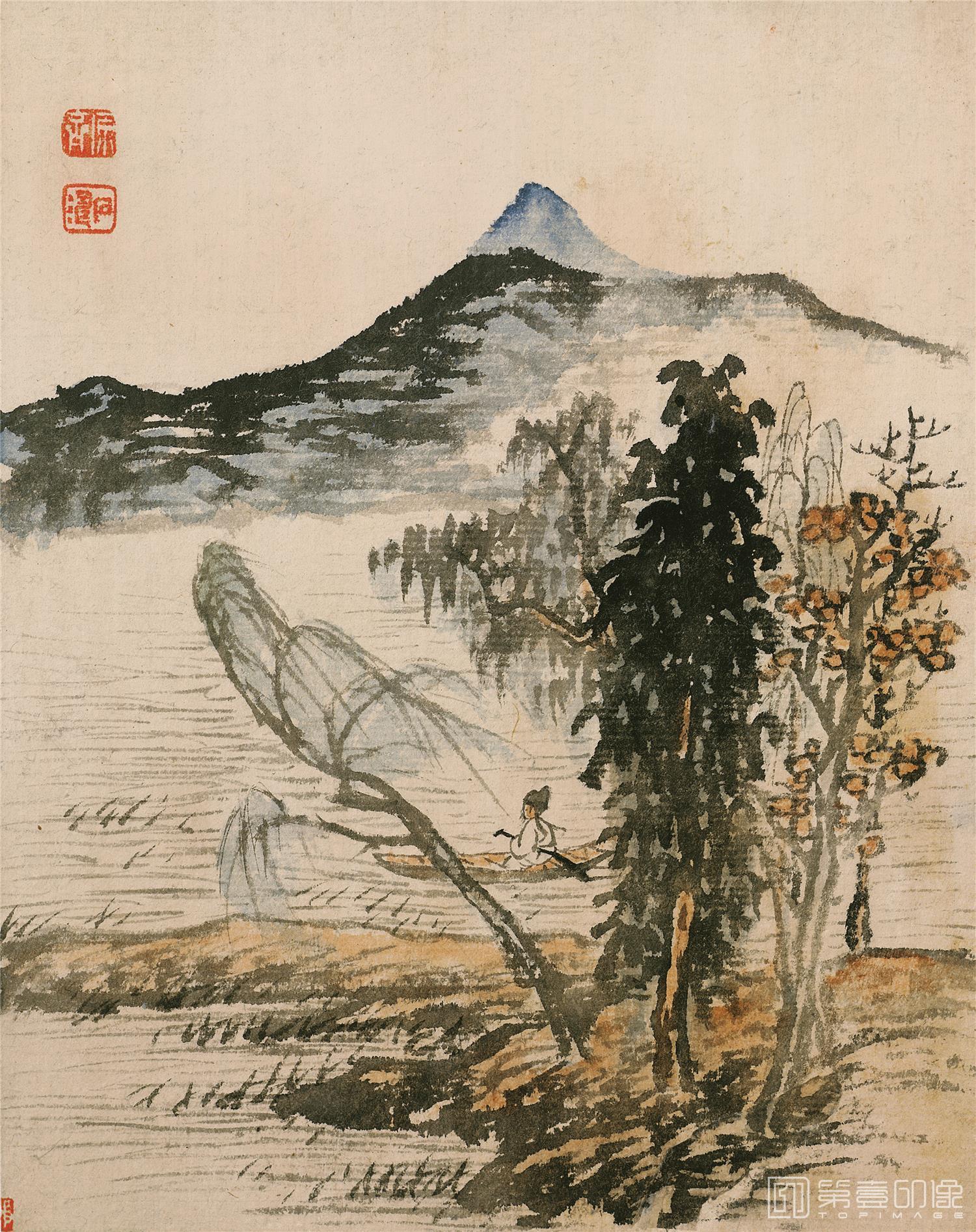 国画-山水十开-009-17.9x22.6cm