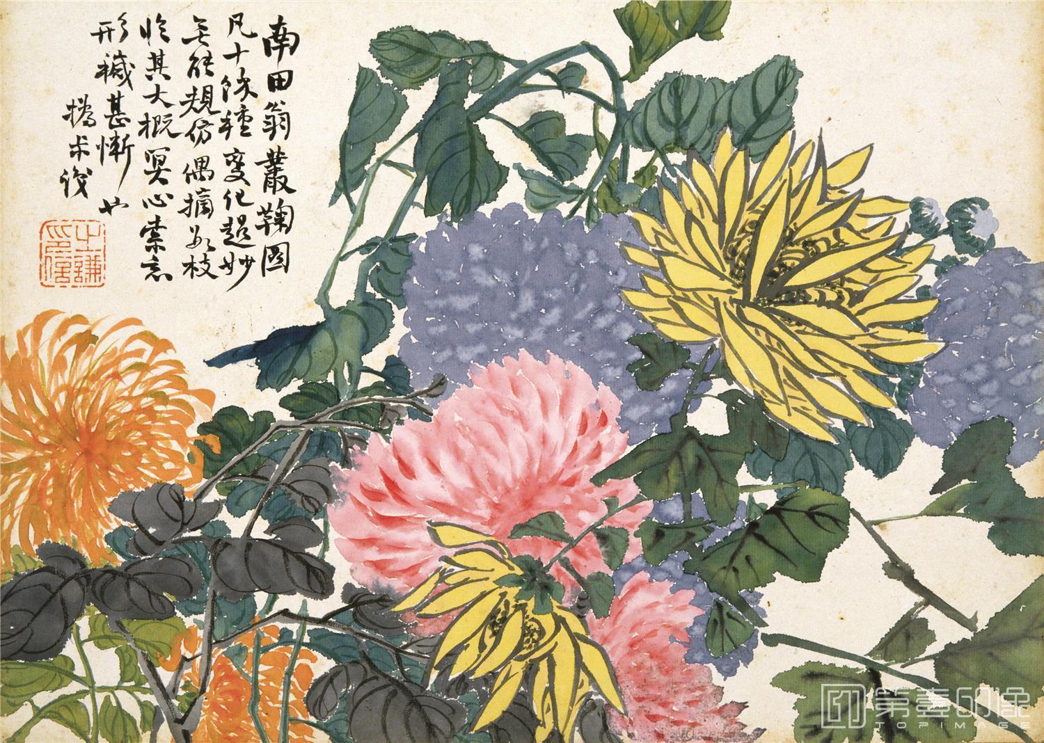国画-花卉图册十开-002