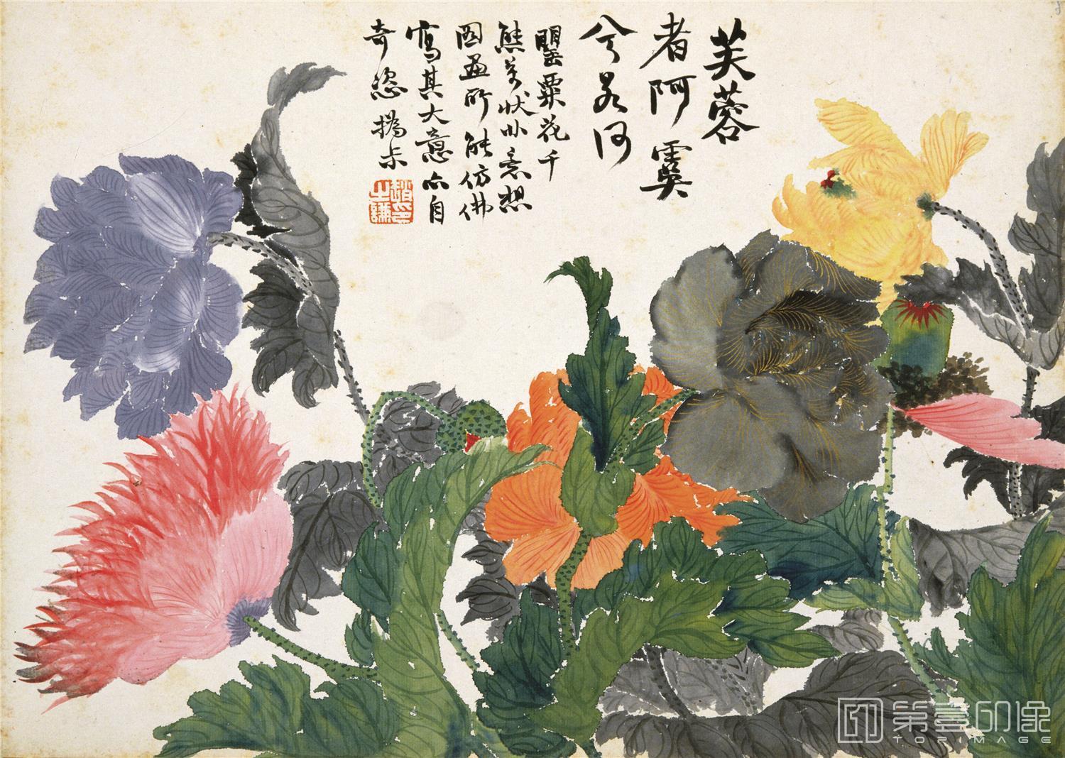 国画-花卉图册十开-006