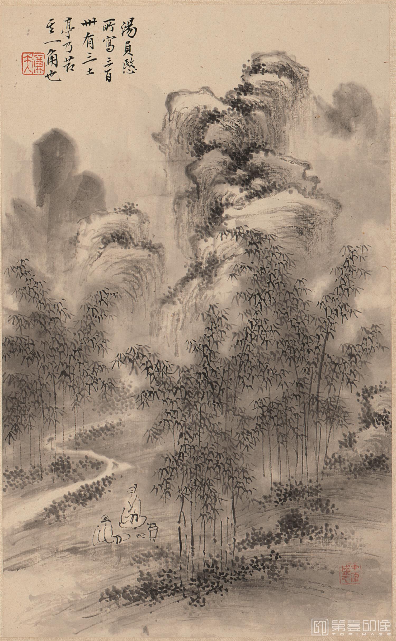 国画-山水册页图-纸本-009-16x25cm