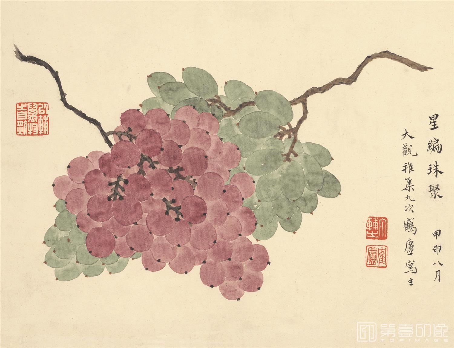 国画-蔬果册-纸本-010-25x22cm