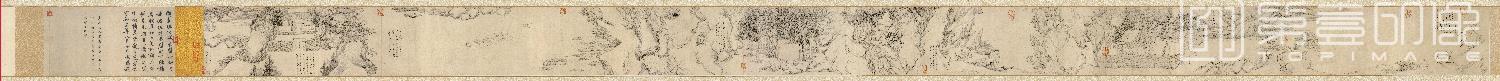 国画-后赤壁赋诗意图卷绢本-29.53×560.39cm