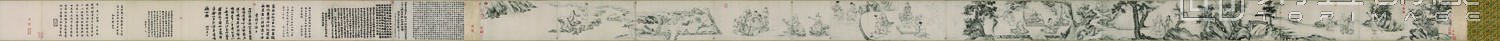 国画-白莲社图全卷纸本36x1310