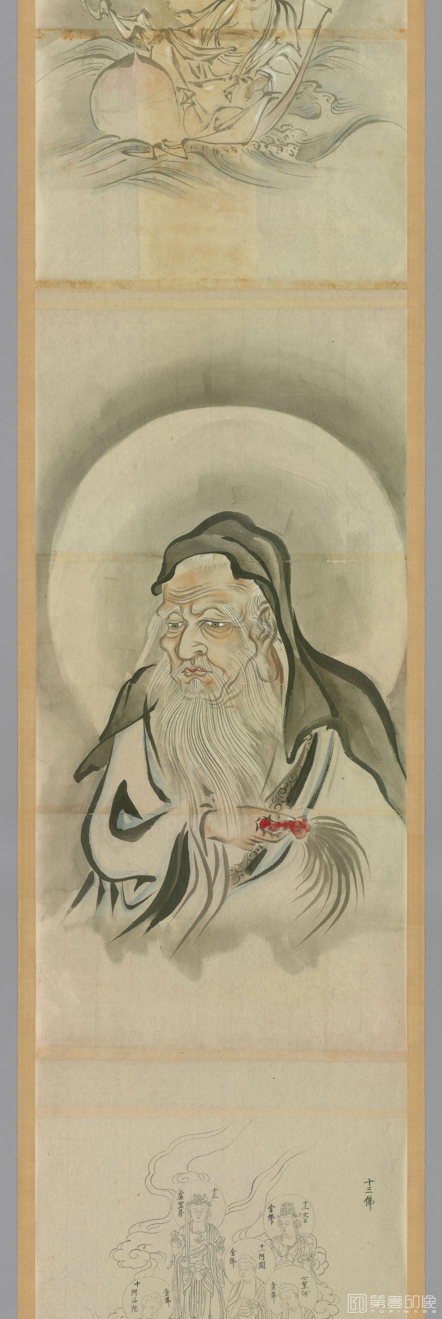 国画-神仙人物卷纸本-002-分段-7-40x1203cm