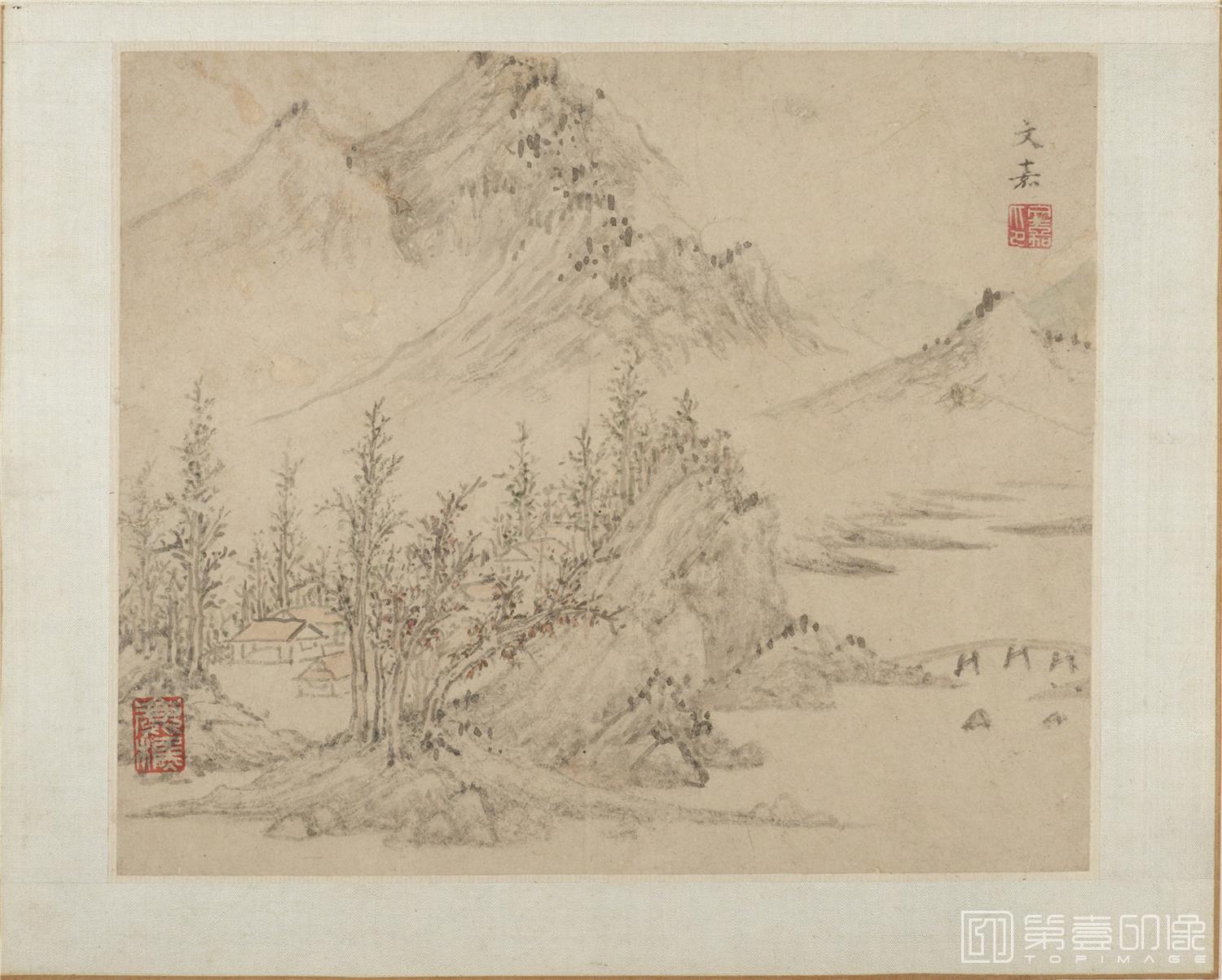 国画-山水画册纸本-007-29.7 x 37.4cm