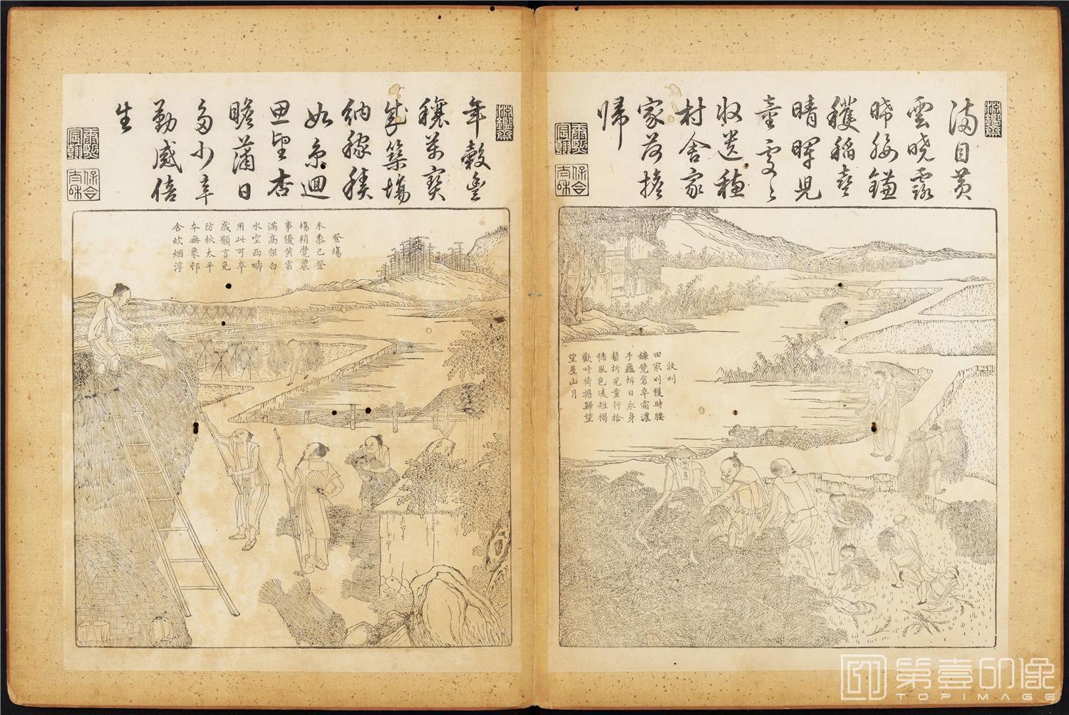 插画-御制耕织图 (哈佛大学藏本)-42x63cm-03