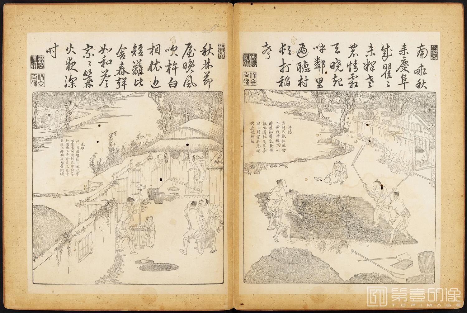 插画-御制耕织图 (哈佛大学藏本)-42x63cm-04