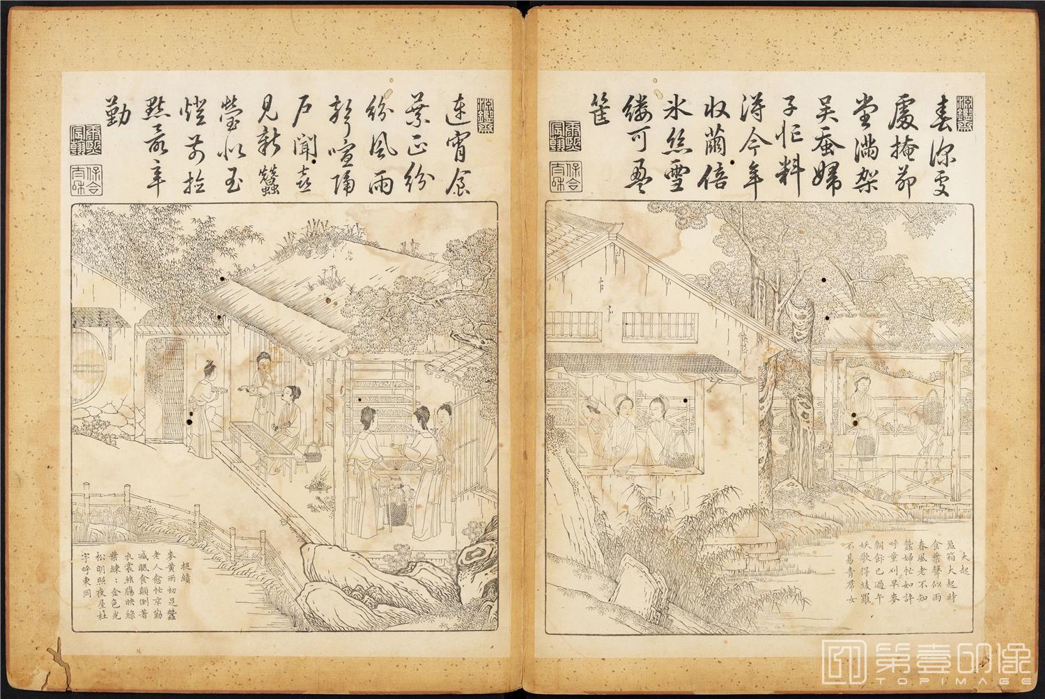 插画-御制耕织图 (哈佛大学藏本)-42x63cm-09