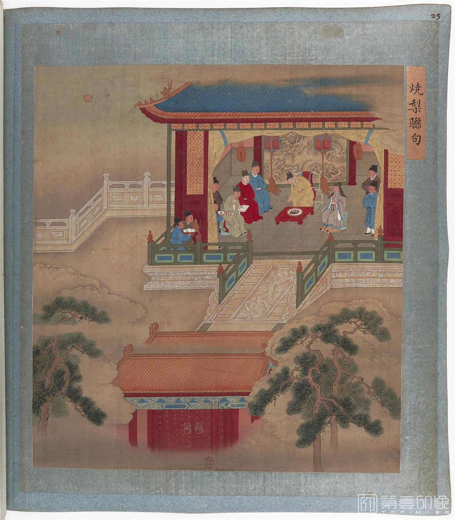 国画-帝鉴图说彩绘本绢本-030-27x30cm