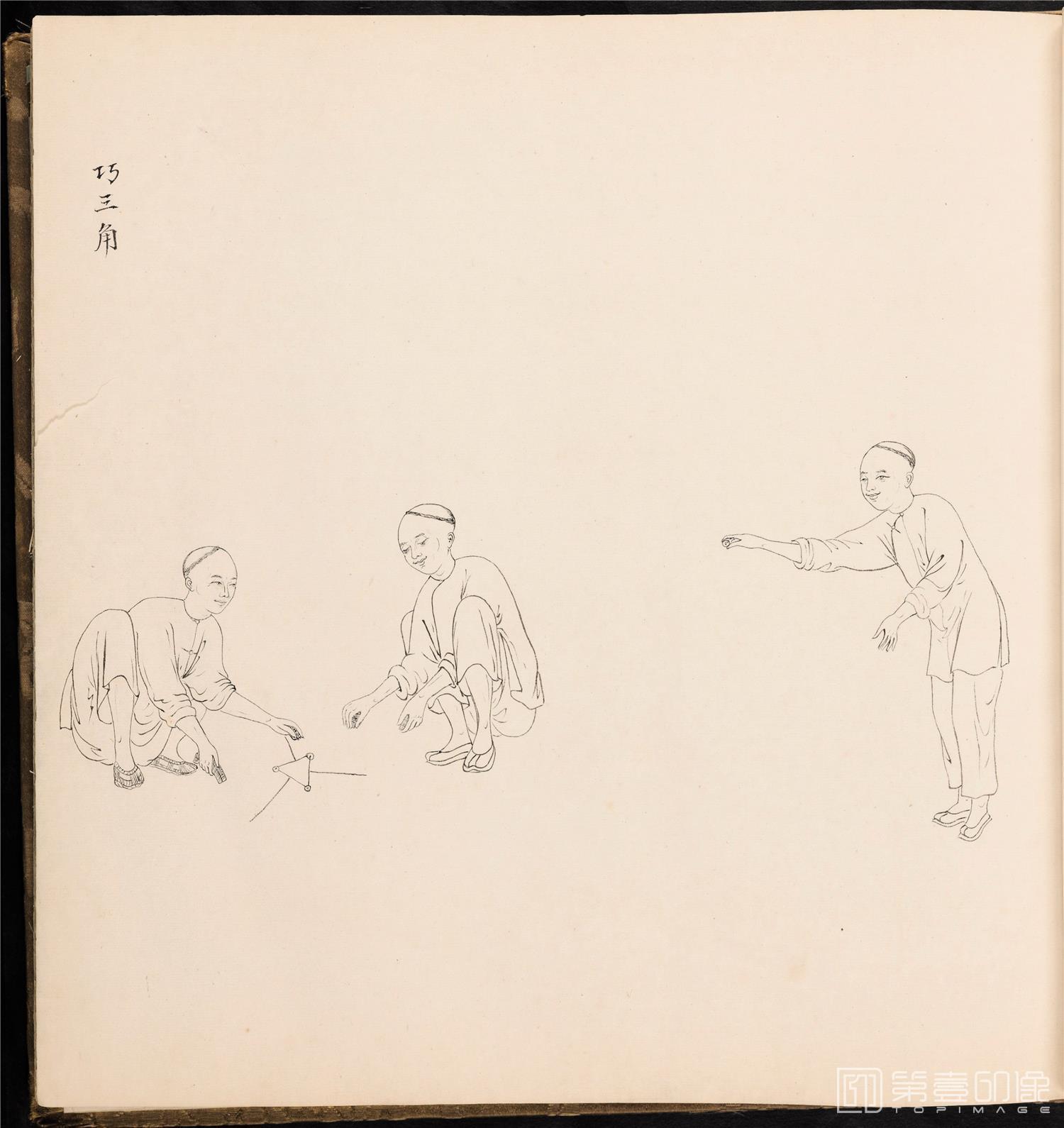 素描-白描街头买卖画册 纸本-044-39x42cm