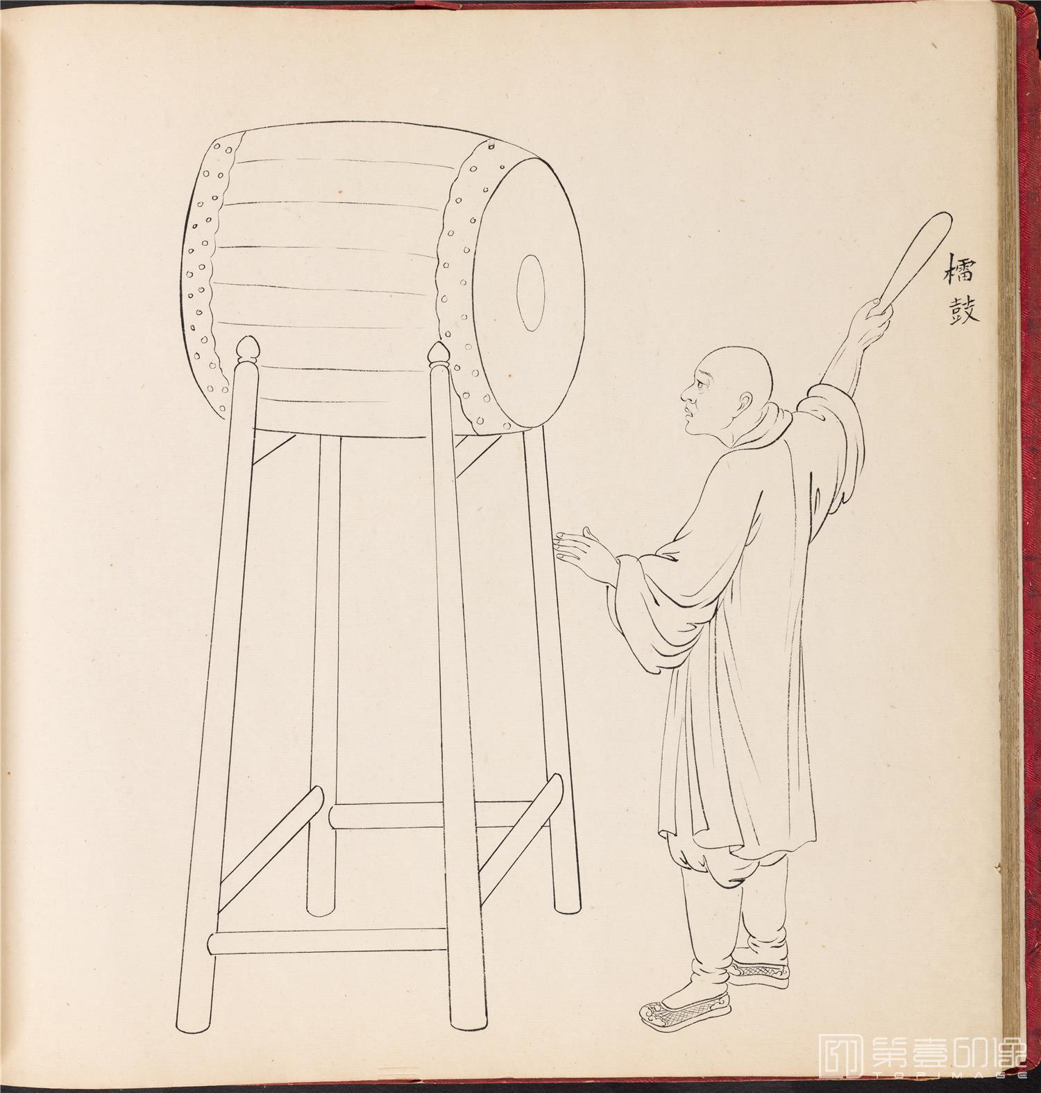 素描-线描市井七十二行街头买卖巨幅图册纸本-003-1-64x67cm