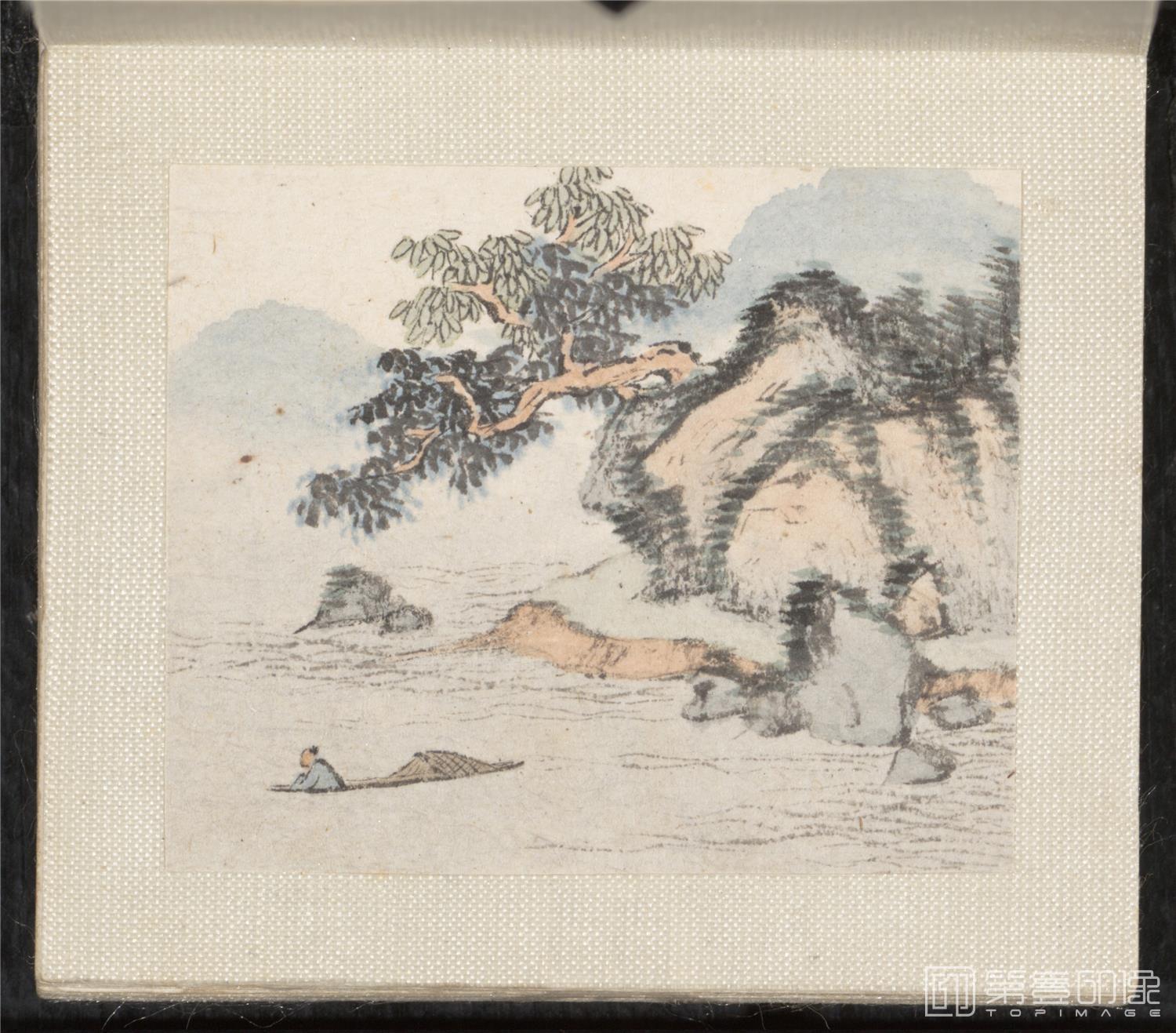 国画-山水花鸟册纸本-001-33.7 x 34.4cm