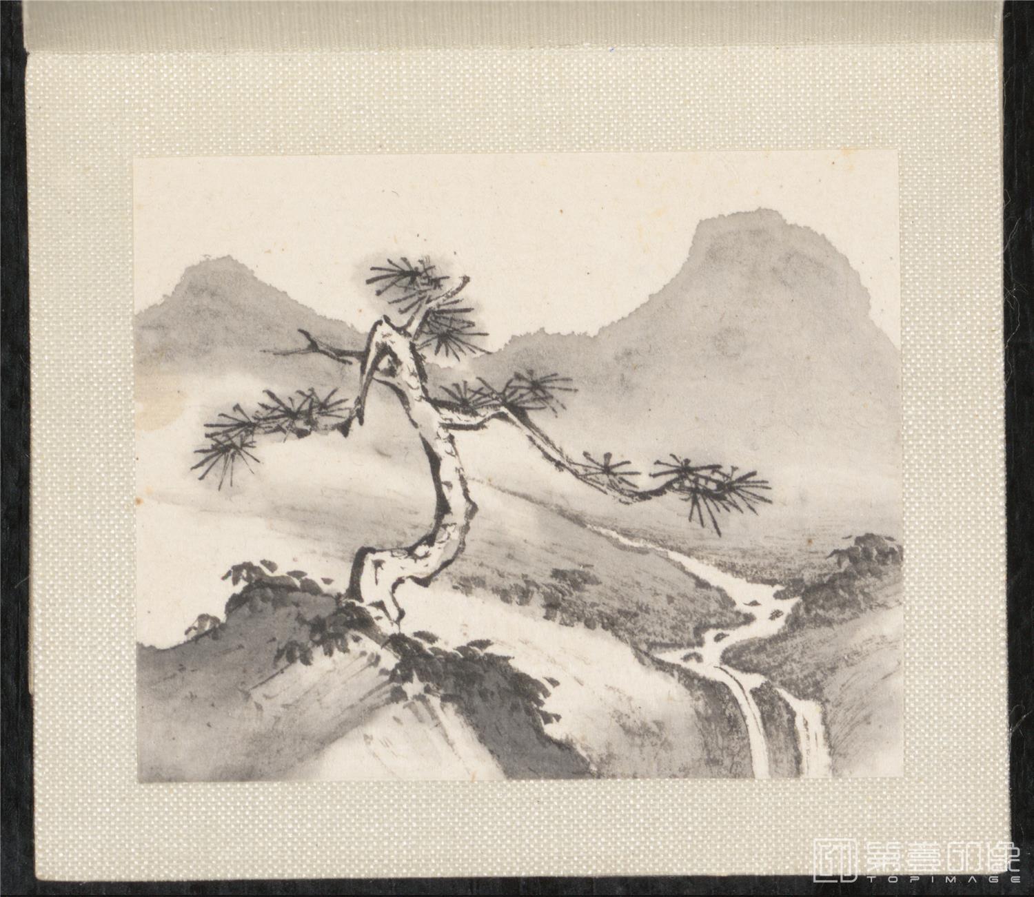 国画-山水花鸟册纸本-006-33.7 x 34.4cm