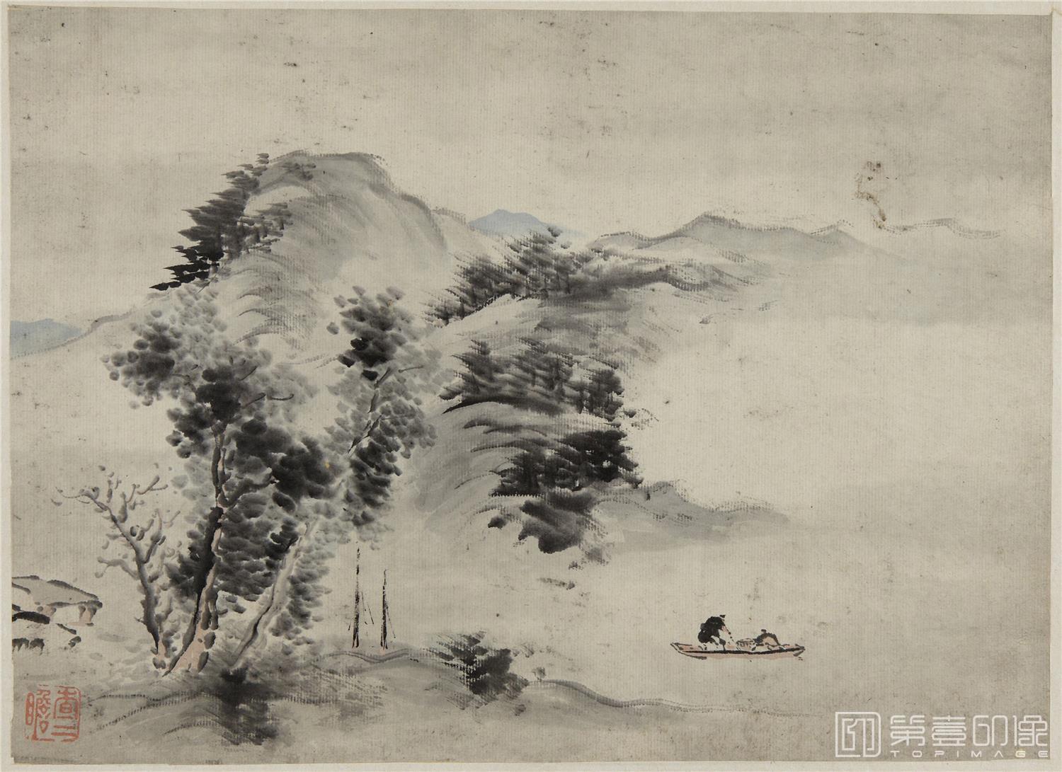 国画-山水人物册纸本-002-23 x 32cm