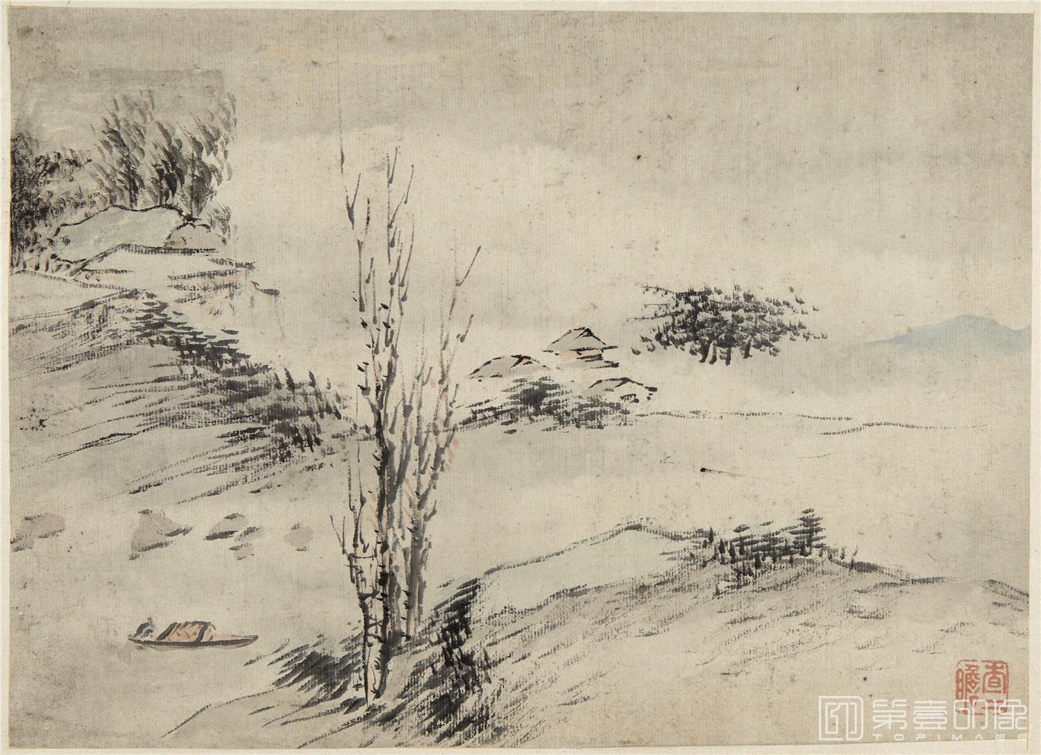 国画-山水人物册纸本-003-23 x 32cm