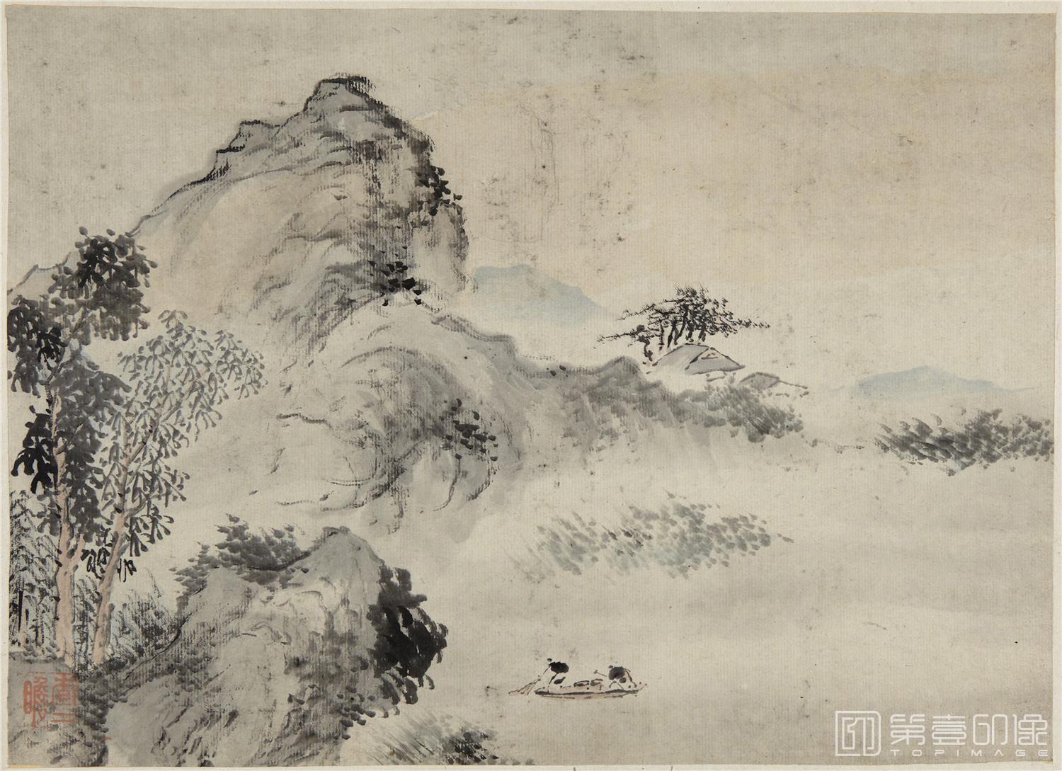 国画-山水人物册纸本-004-23 x 32cm