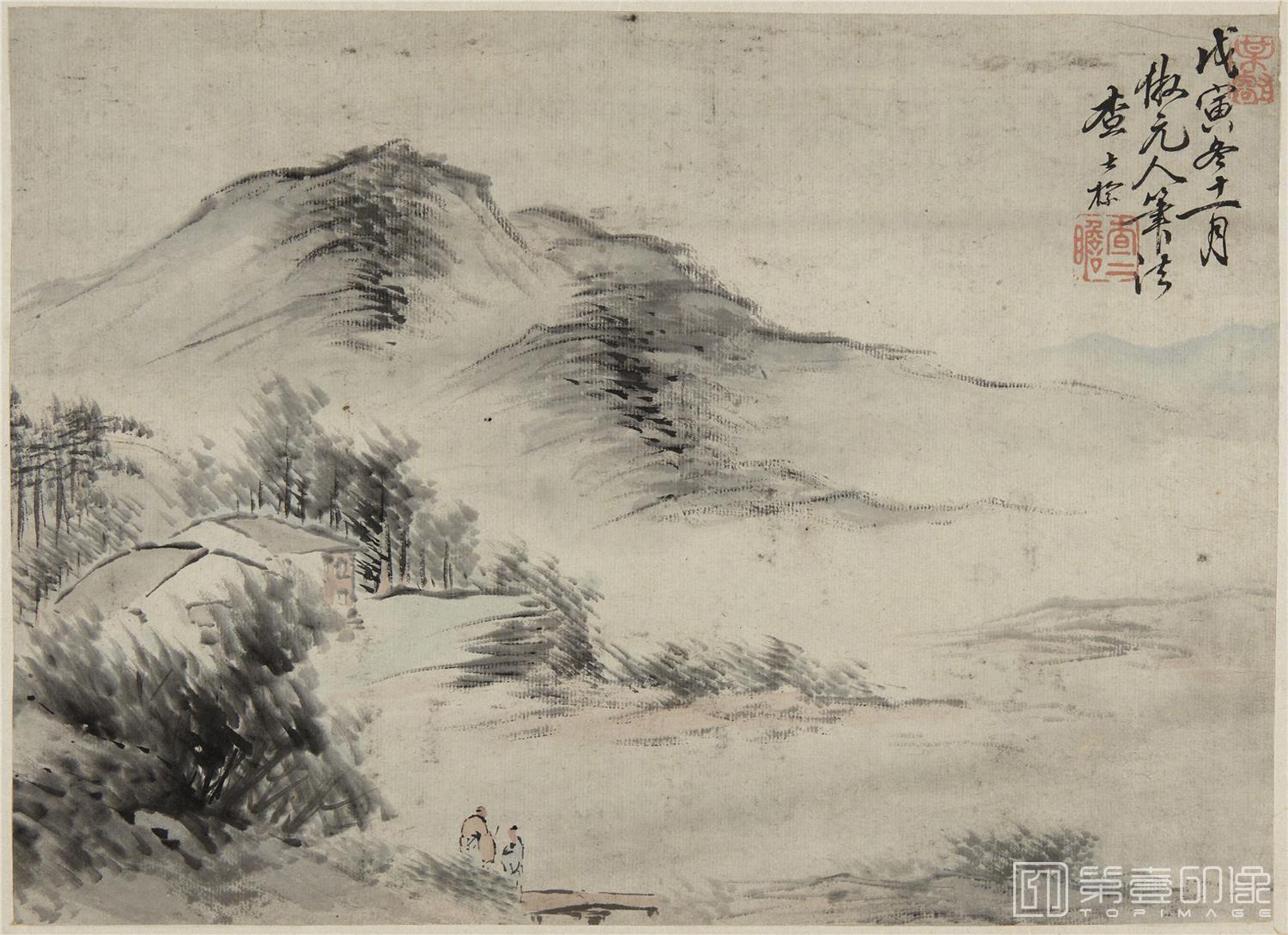 国画-山水人物册纸本-006-23 x 32cm