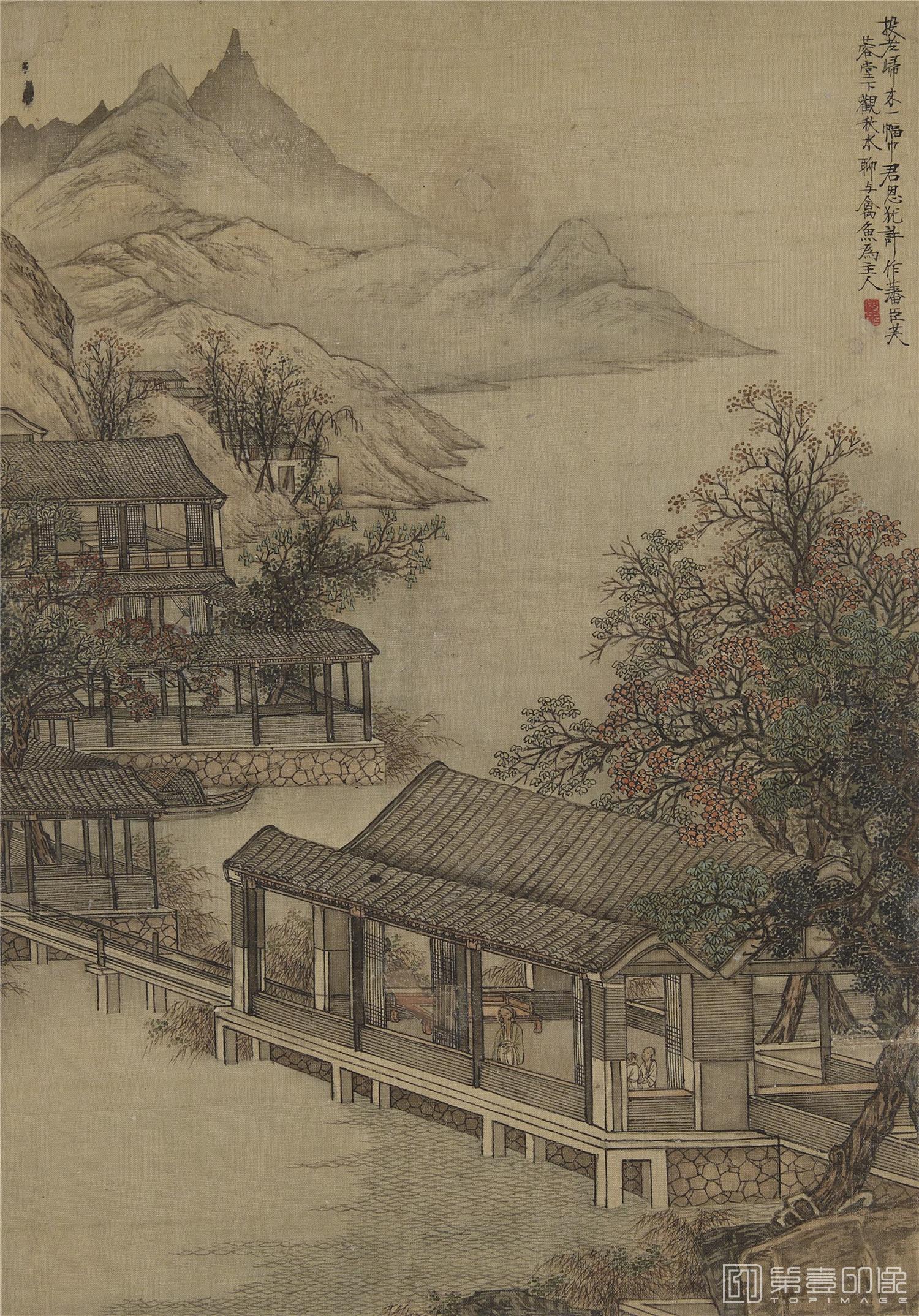 国画-怡园图册绢本-002-35.2 x 25.5cm