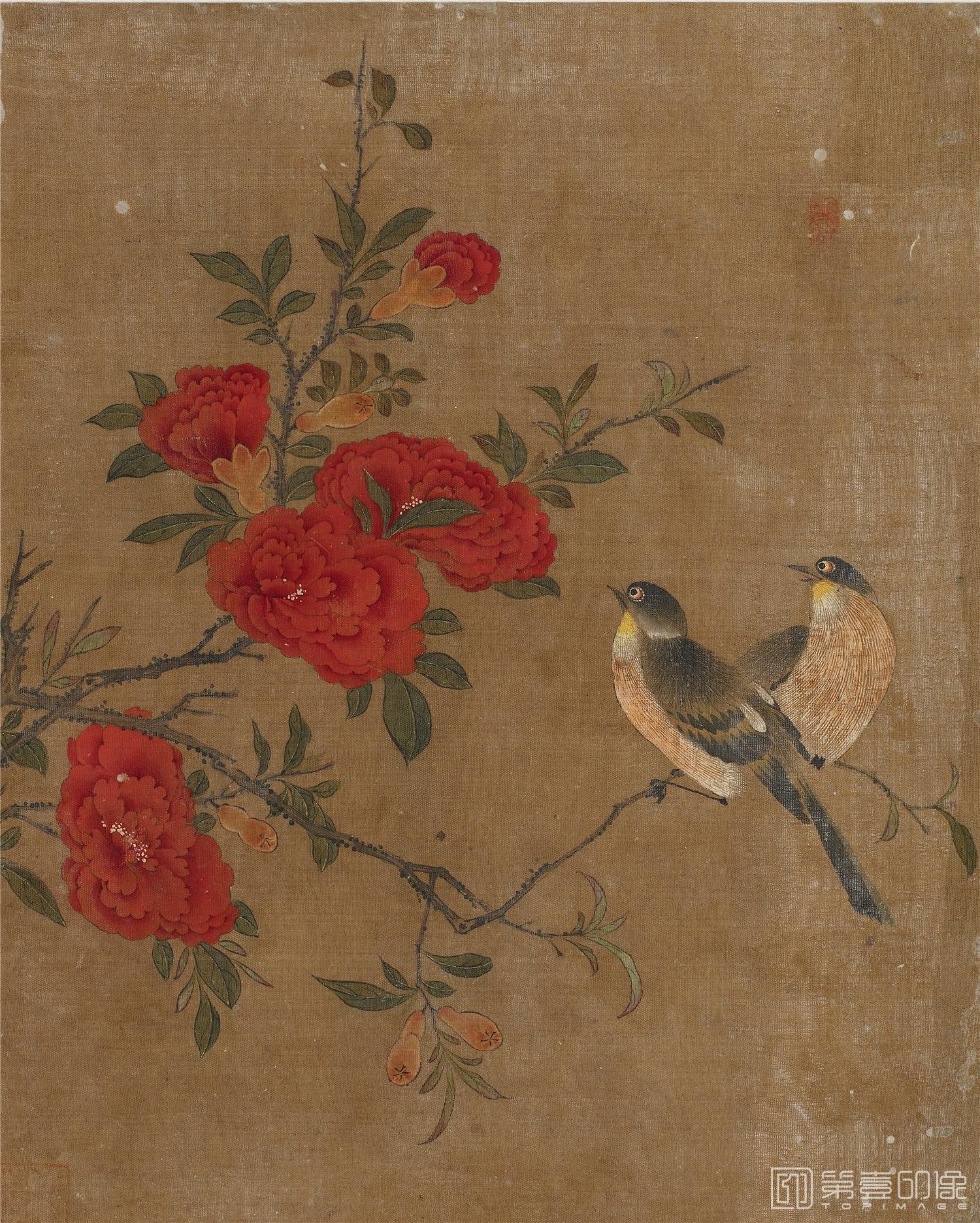 国画-花鸟图册绢本-007-30.4×24.4