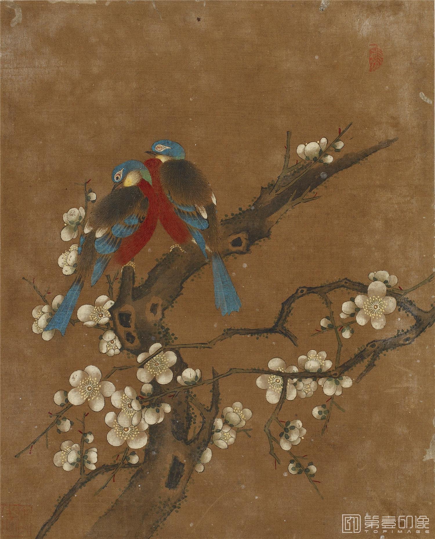国画-花鸟图册绢本-010-30.4×24.4