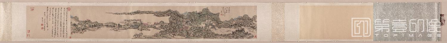国画-江国垂纶图卷-26 x 146.1cm