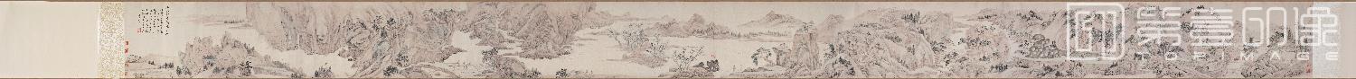 国画-江山卧游图卷纸本-36.8x921.7cm