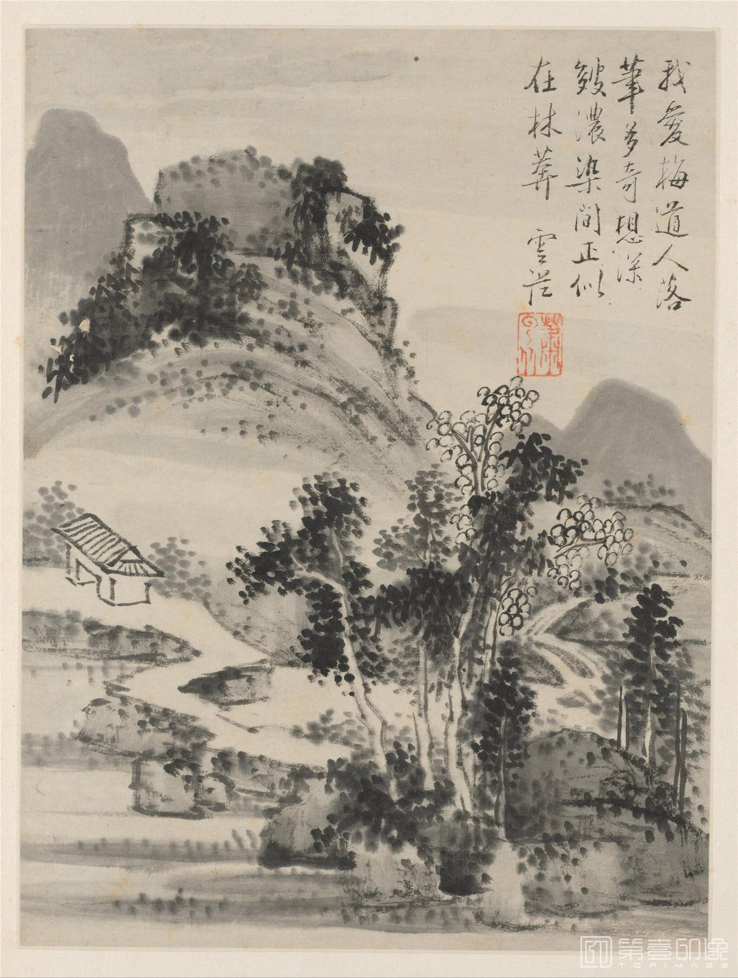 国画-萧尺木设色山水册-21x15.8cm-09