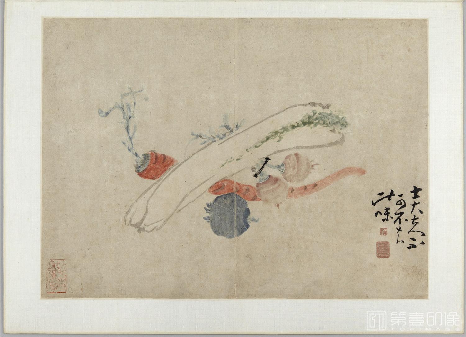 国画-花卉草虫人物图册-23.2x32.3cm-07