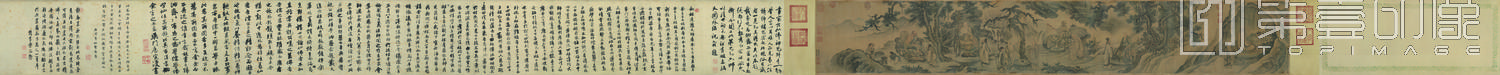国画-达摩至慧能六代祖师图卷