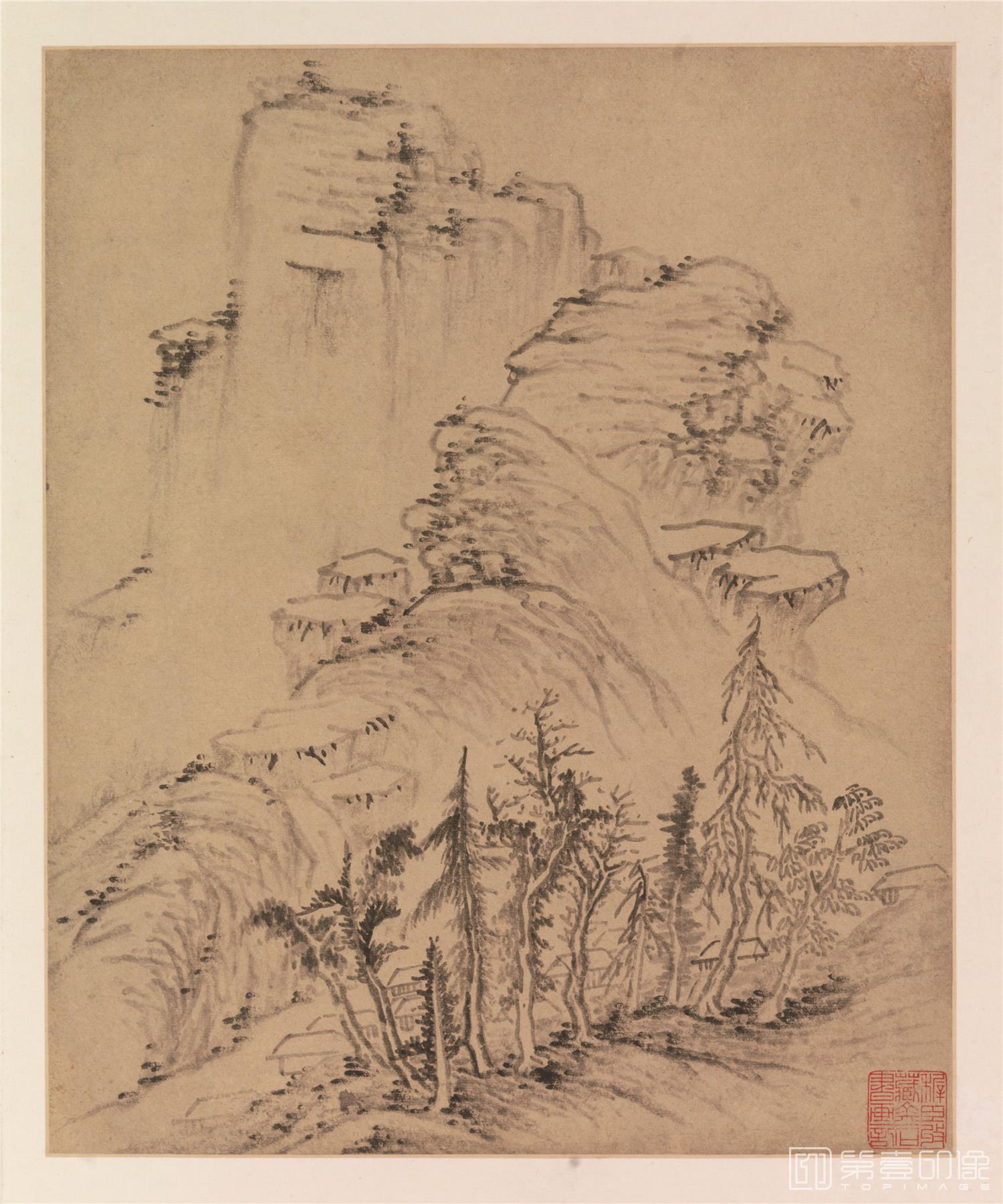 国画-吉州杨龙友画册8帧纸本-分段-3-38x49cm
