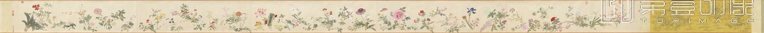 国画-春祺集锦卷纸本-42x778.8cm