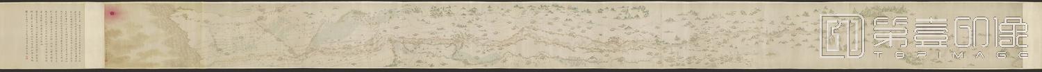 手绘-摹全黄图卷纸本-44×605cm