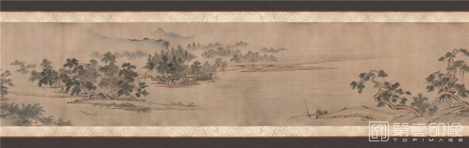 国画-长江万里图卷纸本-分段-2-34.3 x 1172.2cm