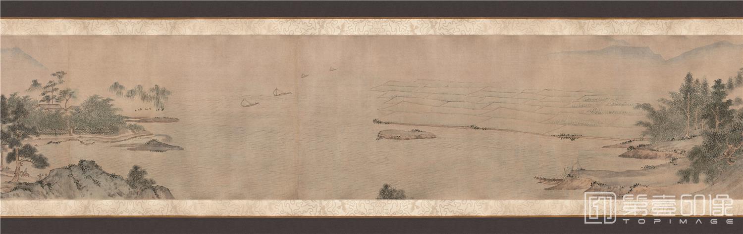 国画-长江万里图卷纸本-分段-4-34.3 x 1172.2cm