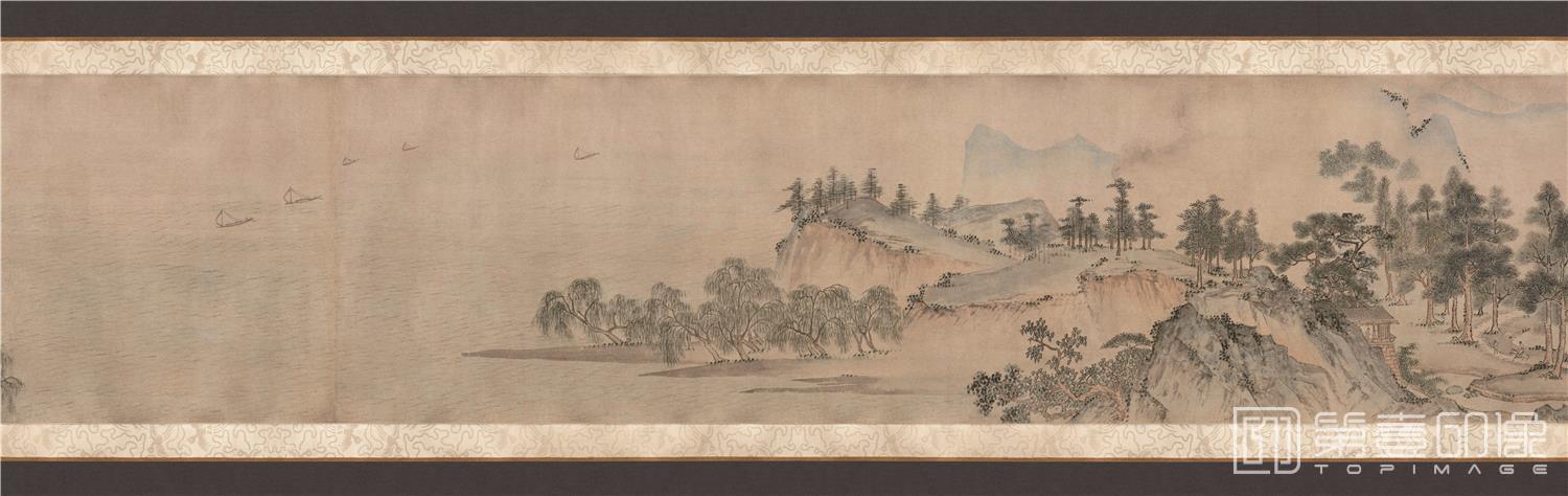 国画-长江万里图卷纸本-分段-5-34.3 x 1172.2cm